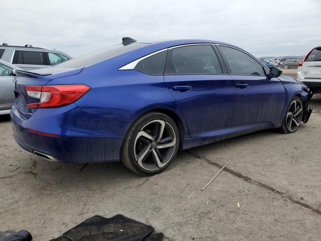 1HGCV1F32NA076568 - 2022 HONDA ACCORD SPORT BLUE photo 3