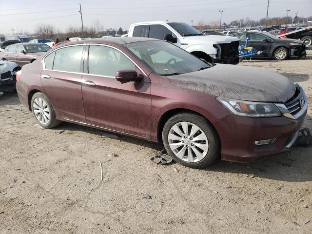 1HGCR3F82DA011875 - 2013 HONDA ACCORD EXL BURGUNDY photo 4