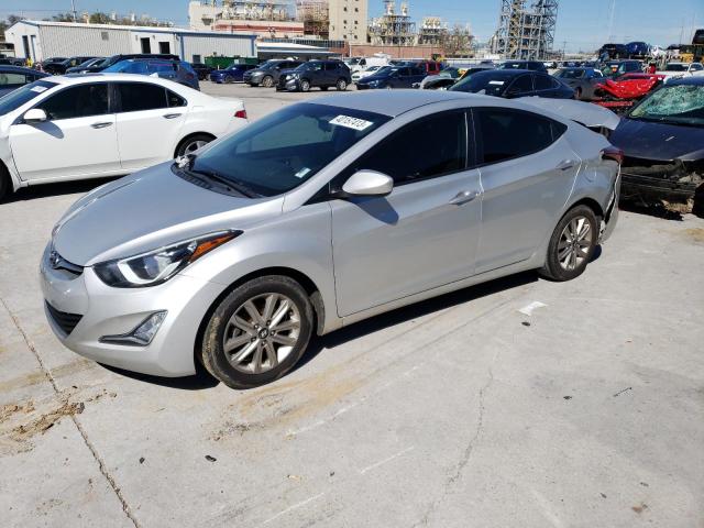 5NPDH4AE4FH555119 - 2015 HYUNDAI ELANTRA SE SILVER photo 1