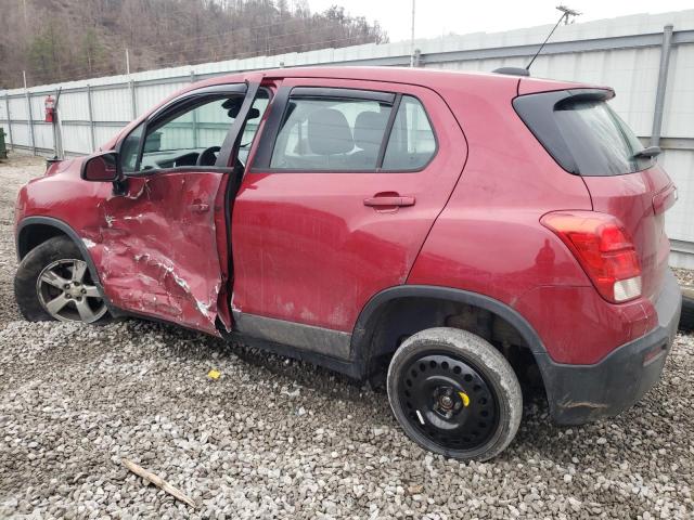 KL7CJPSB7FB255031 - 2015 CHEVROLET TRAX 1LS RED photo 2