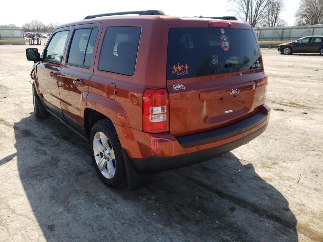 1C4NJPFA0CD687604 - 2012 JEEP PATRIOT LATITUDE ORANGE photo 3