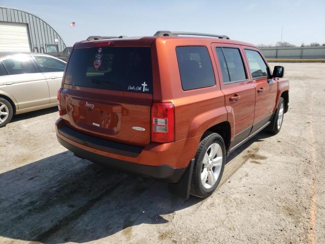 1C4NJPFA0CD687604 - 2012 JEEP PATRIOT LATITUDE ORANGE photo 4