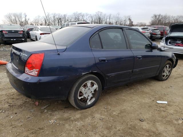 KMHDN46D74U826472 - 2004 HYUNDAI ELANTRA GLS BLUE photo 3