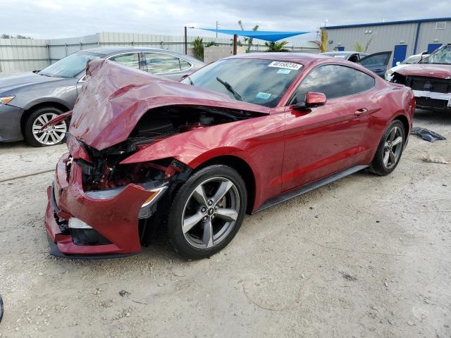 1FA6P8TH3H5257938 - 2017 FORD MUSTANG RED photo 1