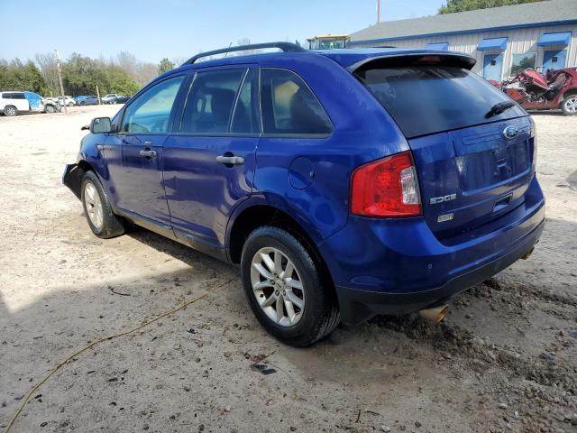 2FMDK3GC3DBE23104 - 2013 FORD EDGE SE BLUE photo 2