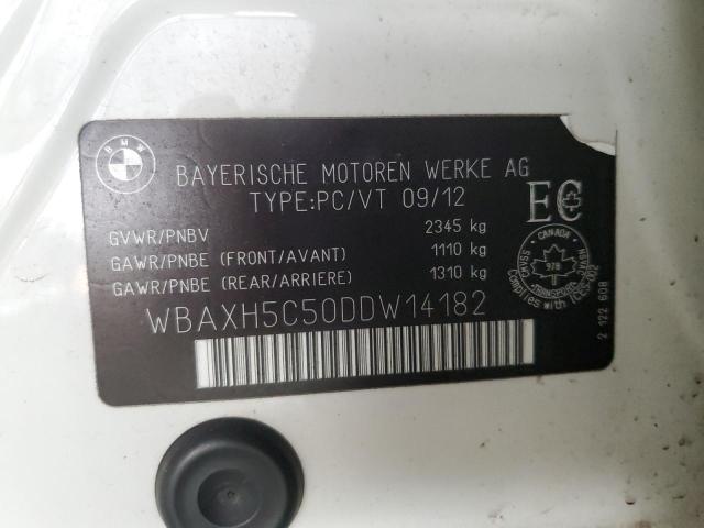 WBAXH5C50DDW14182 - 2013 BMW 528 XI WHITE photo 12