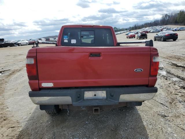 1FTZR45E94PB25021 - 2004 FORD RANGER SUPER CAB RED photo 6