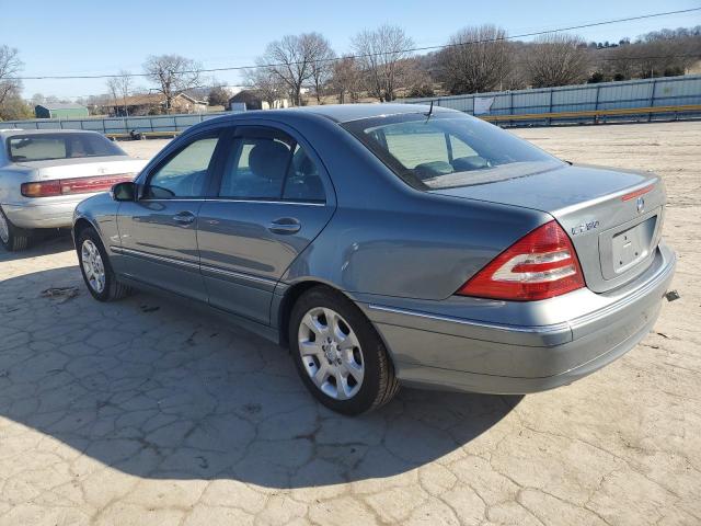 WDBRF54H26A833125 - 2006 MERCEDES-BENZ C 280 GRAY photo 2