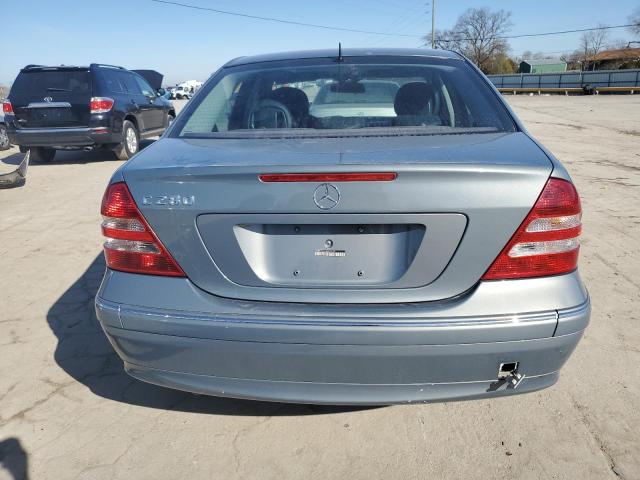 WDBRF54H26A833125 - 2006 MERCEDES-BENZ C 280 GRAY photo 6