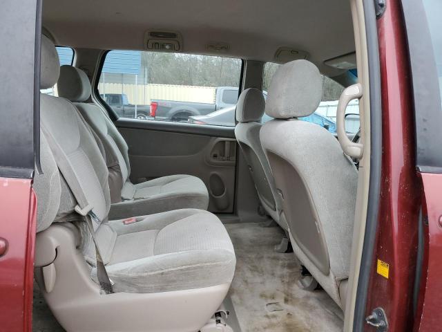 5TDZA23C66S412841 - 2006 TOYOTA SIENNA CE BURGUNDY photo 10