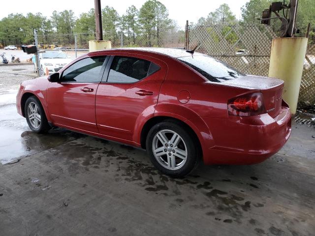 1C3CDZCG8DN709433 - 2013 DODGE AVENGER SXT RED photo 2