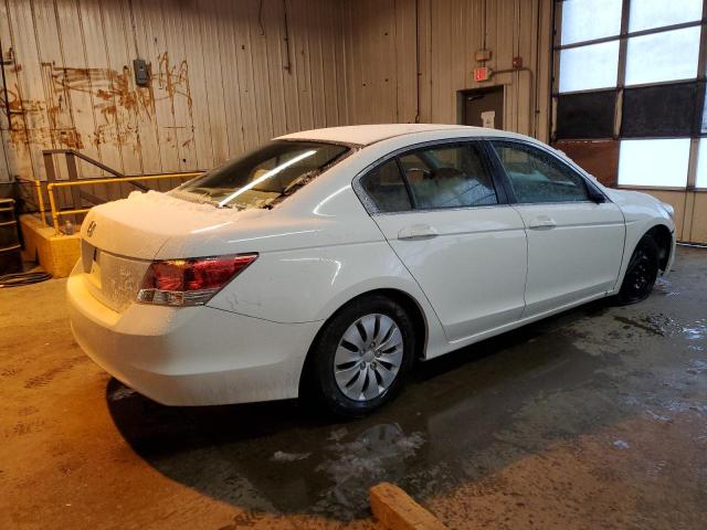 1HGCP25349A080581 - 2009 HONDA ACCORD LX WHITE photo 3