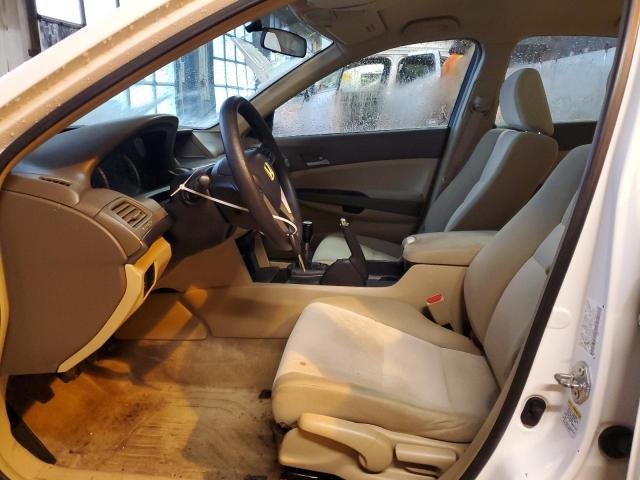 1HGCP25349A080581 - 2009 HONDA ACCORD LX WHITE photo 7