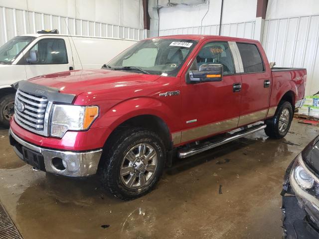 1FTFW1ET7BFB30519 - 2011 FORD F150 SUPERCREW RED photo 1
