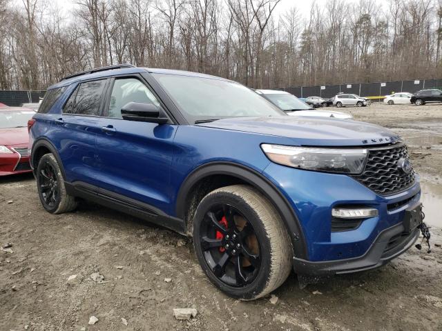 1FM5K8GC9LGC76232 - 2020 FORD EXPLORER ST BLUE photo 4