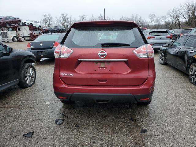 JN8AT2MT0GW008574 - 2016 NISSAN ROGUE S BURGUNDY photo 6