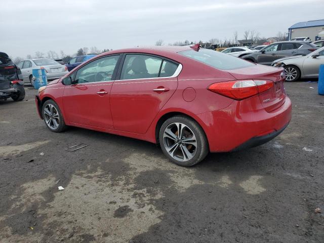 KNAFX4A85E5105528 - 2014 KIA FORTE EX RED photo 2