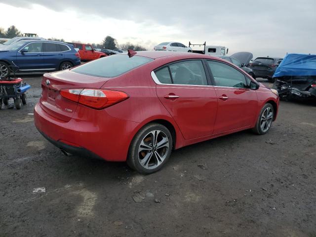 KNAFX4A85E5105528 - 2014 KIA FORTE EX RED photo 3