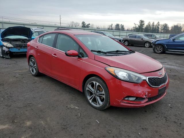 KNAFX4A85E5105528 - 2014 KIA FORTE EX RED photo 4