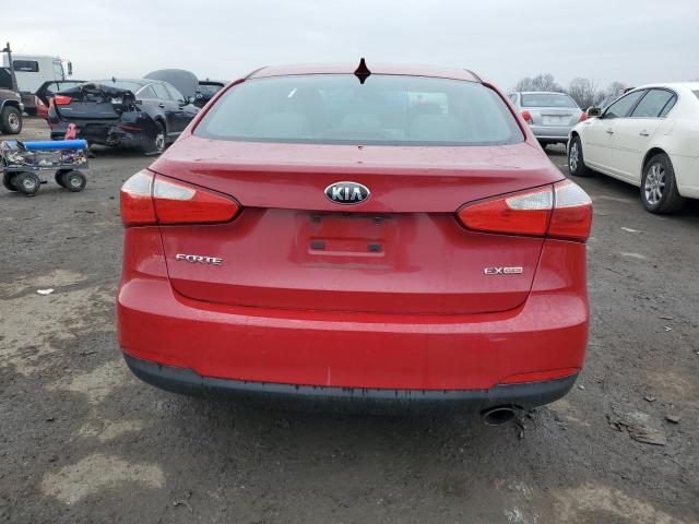 KNAFX4A85E5105528 - 2014 KIA FORTE EX RED photo 6