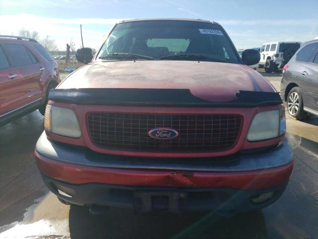1FMPU16L11LA54963 - 2001 FORD EXPEDITION XLT RED photo 5