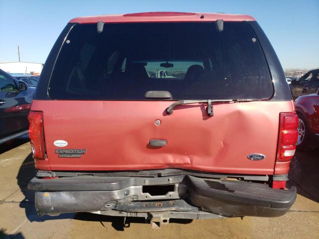 1FMPU16L11LA54963 - 2001 FORD EXPEDITION XLT RED photo 6