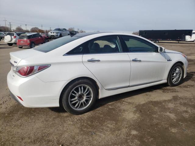 KMHEC4A47EA115763 - 2014 HYUNDAI SONATA HYBRID WHITE photo 3