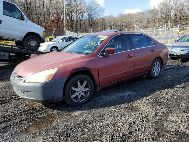 1HGCM66574A034896 - 2004 HONDA ACCORD EX RED photo 1