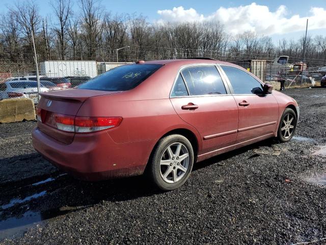 1HGCM66574A034896 - 2004 HONDA ACCORD EX RED photo 3