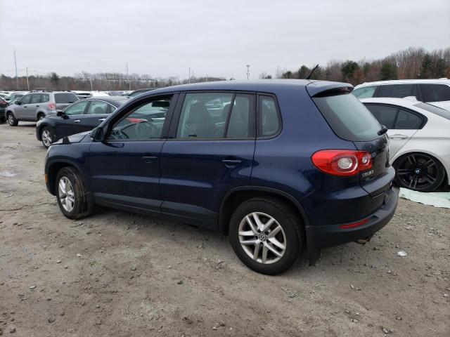 WVGBV7AX2BW513731 - 2011 VOLKSWAGEN TIGUAN S BLUE photo 2