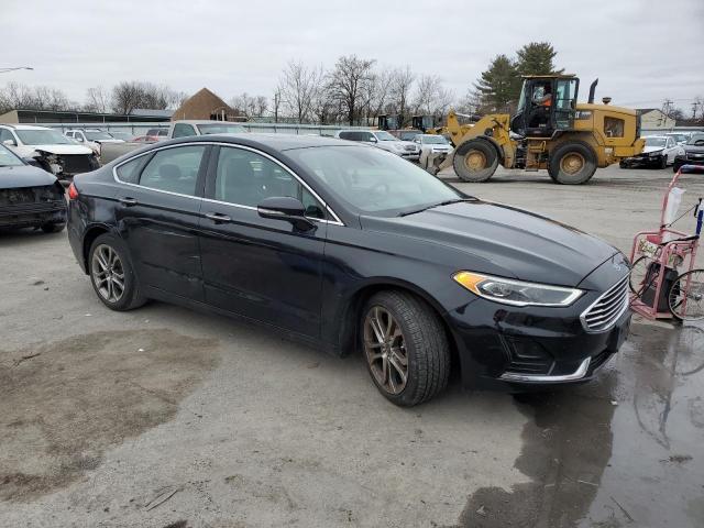 3FA6P0CD7KR271196 - 2019 FORD FUSION SEL BLACK photo 4