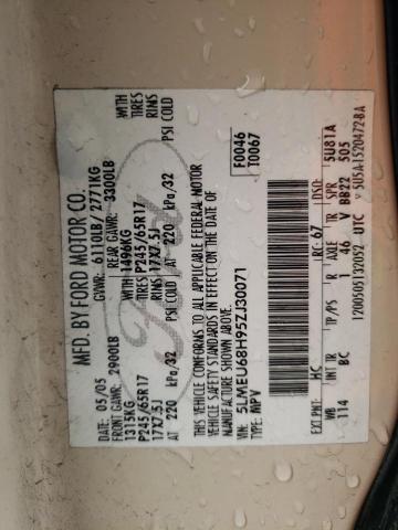 5LMEU68H95ZJ30071 - 2005 LINCOLN AVIATOR 棕色 照片 13