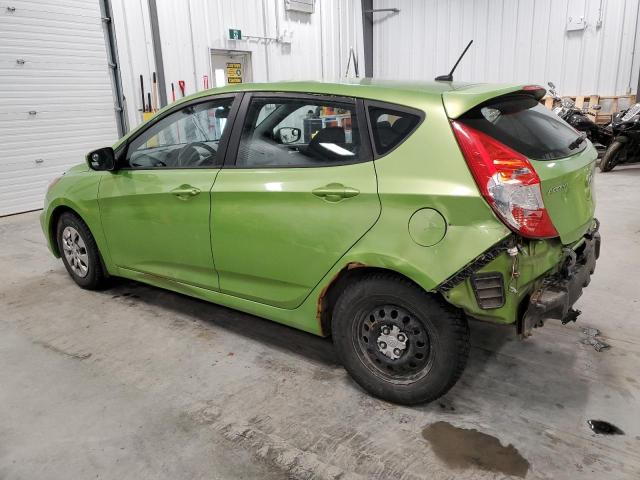 KMHCT5AE1DU110609 - 2013 HYUNDAI ACCENT GLS GREEN photo 2