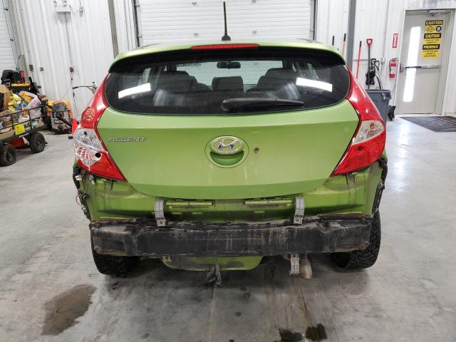 KMHCT5AE1DU110609 - 2013 HYUNDAI ACCENT GLS GREEN photo 6