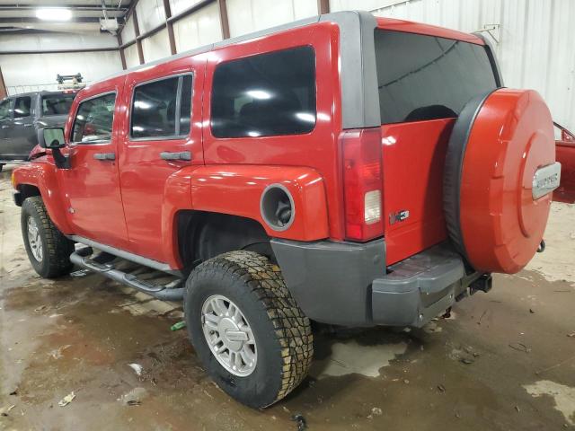 5GTEN13E798107607 - 2009 HUMMER H3 RED photo 2