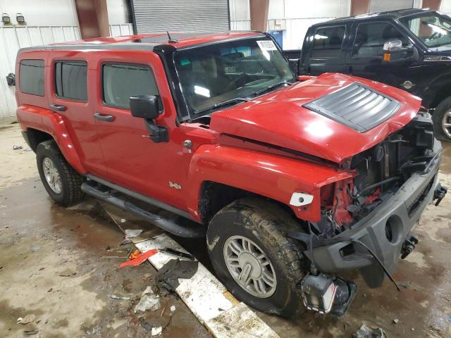 5GTEN13E798107607 - 2009 HUMMER H3 RED photo 4