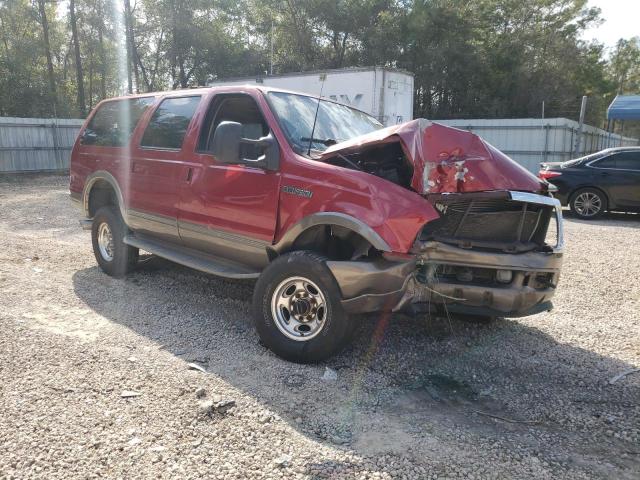 1FMSU45F53EA35346 - 2003 FORD EXCURSION EDDIE BAUER RED photo 4