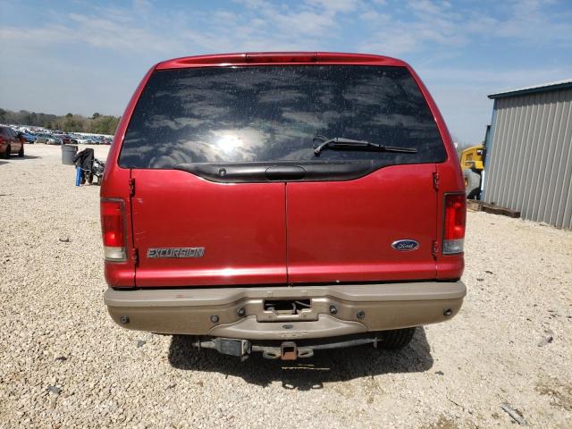 1FMSU45F53EA35346 - 2003 FORD EXCURSION EDDIE BAUER RED photo 6