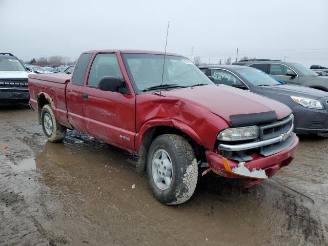 1GCDT19X3W8186691 - 1998 CHEVROLET S TRUCK S10 MAROON photo 4