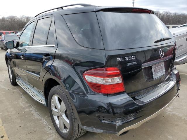 4JGBB8GB9BA642430 - 2011 MERCEDES-BENZ ML 350 4MATIC BLACK photo 2