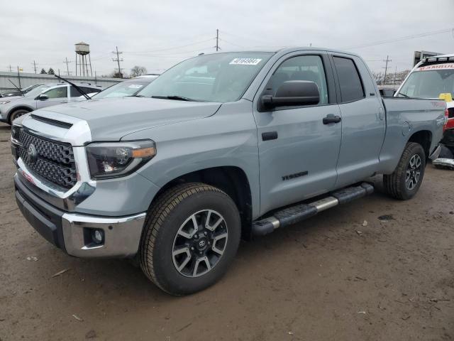 5TFUW5F12KX808552 - 2019 TOYOTA TUNDRA DOUBLE CAB SR/SR5 GRAY photo 1