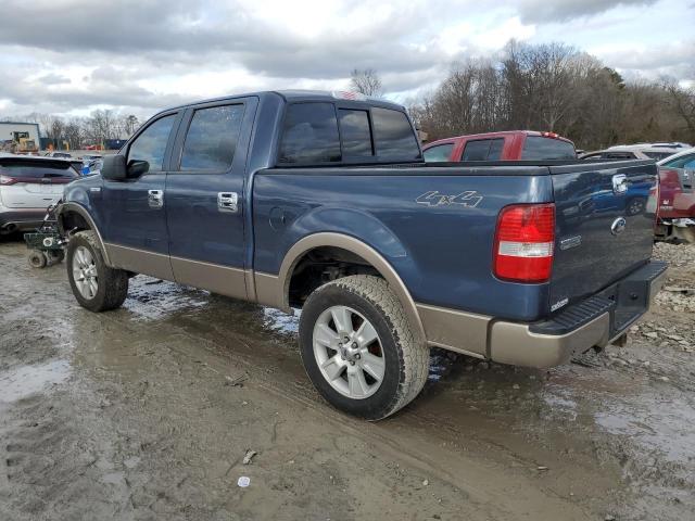 1FTPW14586KB15533 - 2006 FORD F150 SUPERCREW BLUE photo 2