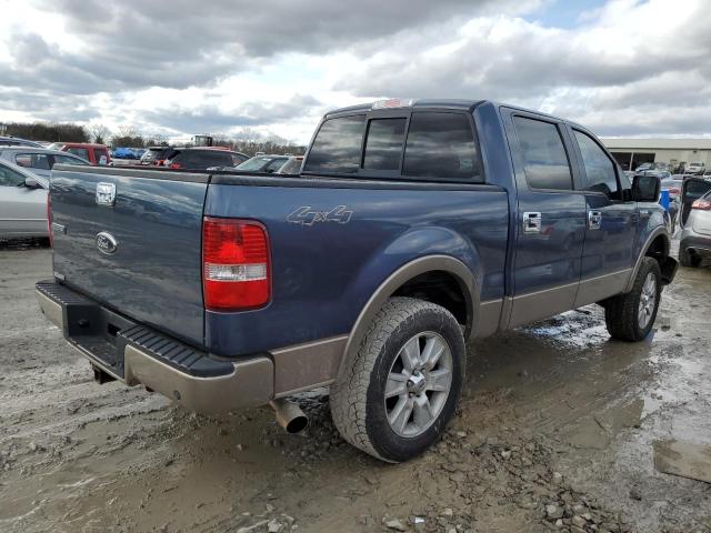 1FTPW14586KB15533 - 2006 FORD F150 SUPERCREW BLUE photo 3