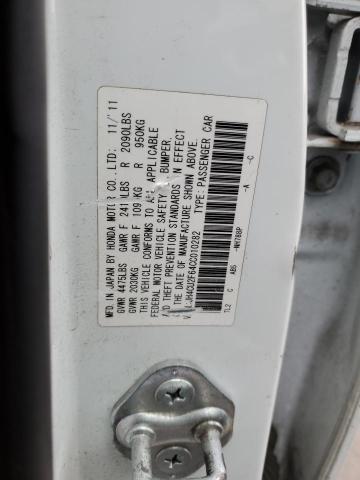 JH4CU2F64CC010282 - 2012 ACURA TSX TECH WHITE photo 13