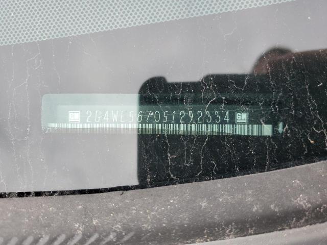 2G4WE567051292334 - 2005 BUICK LACROSSE CXS GRAY photo 12