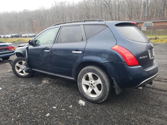 JN8AZ08T84W212791 - 2004 NISSAN MURANO SL BLUE photo 2