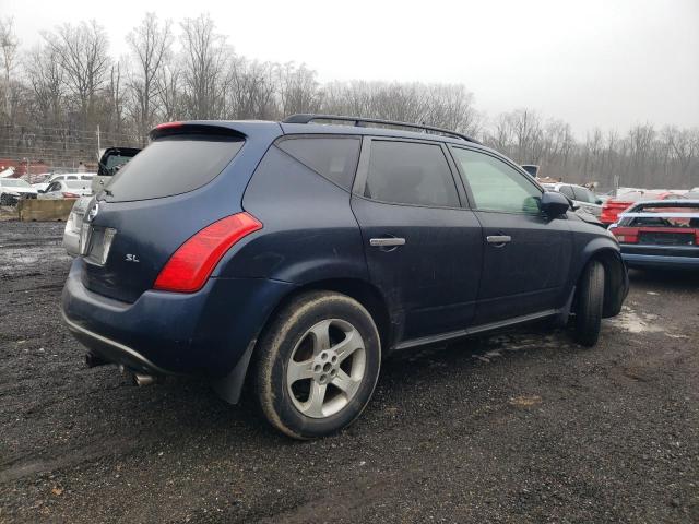 JN8AZ08T84W212791 - 2004 NISSAN MURANO SL BLUE photo 3