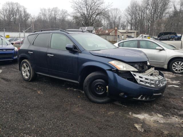 JN8AZ08T84W212791 - 2004 NISSAN MURANO SL BLUE photo 4