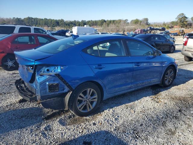 KMHD84LF9HU144227 - 2017 HYUNDAI ELANTRA SE BLUE photo 3