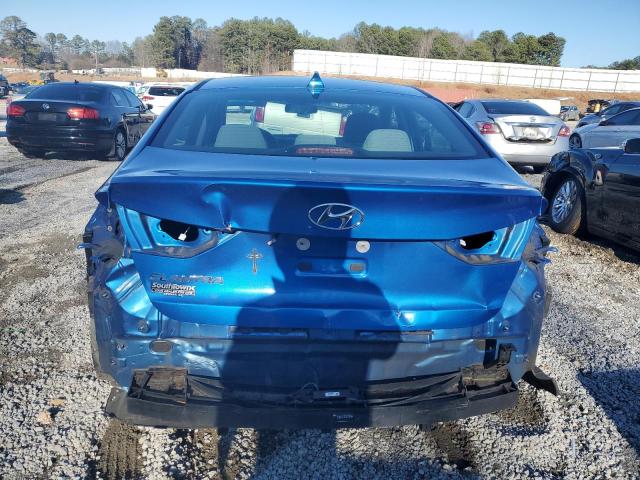 KMHD84LF9HU144227 - 2017 HYUNDAI ELANTRA SE BLUE photo 6